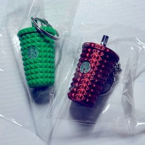 Tiny Starbucks keychains